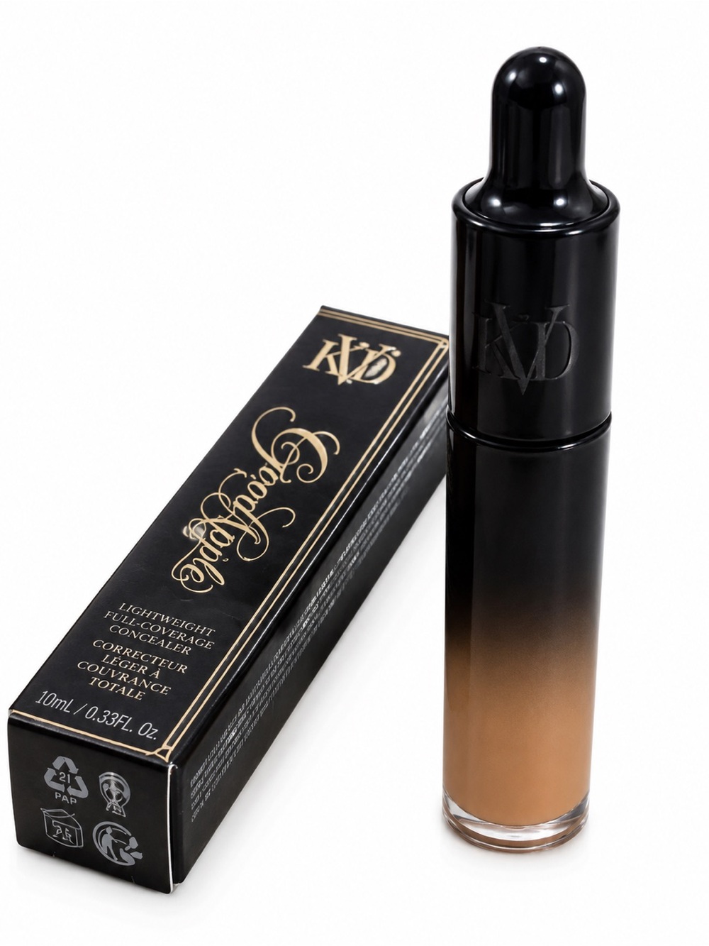 KVD Beauty Good Apple Lightweight Full-Coverage Concealer Tan 161 -l0.33 fl oz